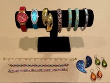 Vintage Joan Rivers Jewelry Lot of 13- Watches, Bracelets, Earrings