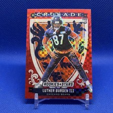 2025 Panini Rookies & Stars Crusade Red Plaid Rookie Luther Burden Bears NFL