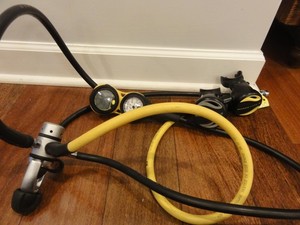OCEANIC Alpha 8 Scuba SP5 Regulator Package & Octopus, Pressure Gauge & VEO 1.0