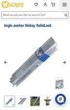 WICKEY Angled anchor SolidLock for 9x9cm beam posts, set of 10