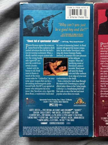 James Bond 007 3 VHS tape set - Goldeneye, Tomorrow Never Dies, Die another Day - Picture 5 of 10