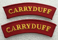 Carryduff Flute Band - Shoulder Patches / Badges - Ulster / Loyalist /Marching