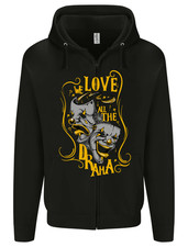 We Love the Drama Acting Thespian Actor Mens Zip Up Hoodie