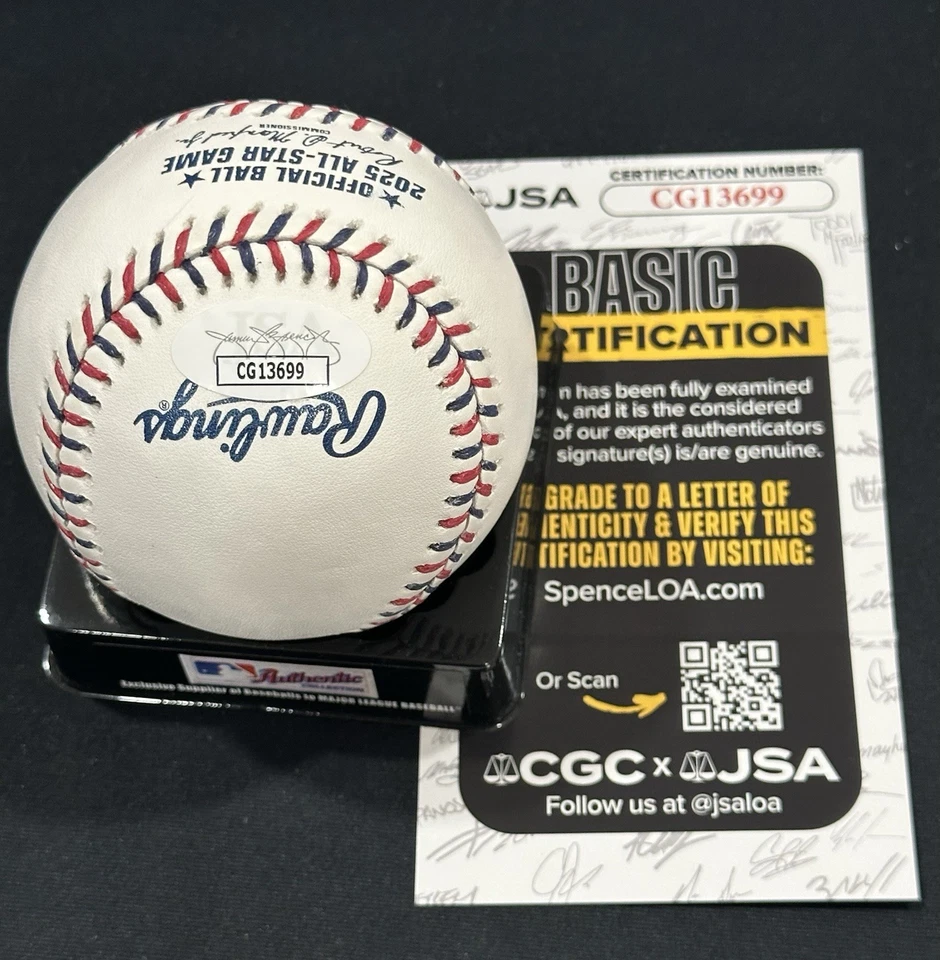 Gleyber Torres Signed 2025 All Star Game Baseball Autographed Tigers JSA COA - Image 2 of 2