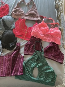 HuGe Bra Lot Victoria Secret PINK Very Sexy BBV XS S M Bralette PU Lingerie Cami