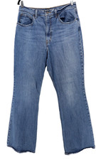 Levis 70s High Flare Jeans Women 30 x 30 Blue High Rise Big E Red Tag Distressed