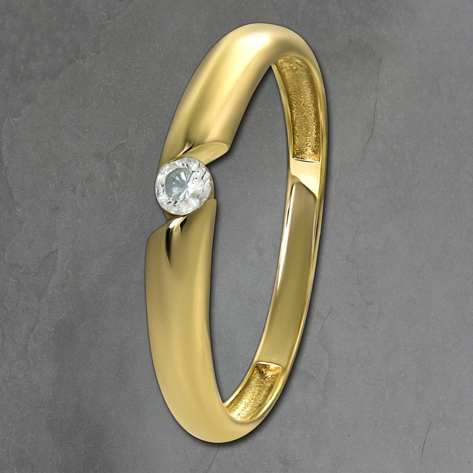 GoldDream Gold Ring Classic Gr.56 333er Zirkonia Gelbgold Damen GDR568Y56 - Bild 1 von 4