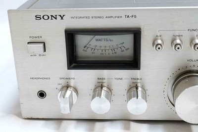 Sony TA-F5 Integrated Stereo pre-main amplifier Audio Japan Silver