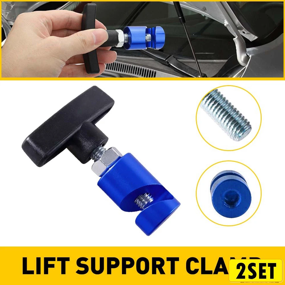 Soporte de capó Soporte de puntal Abrazadera Automotriz Capucha Elevación Barra Soporte Abrazadera Univers H Foto 2 de 4