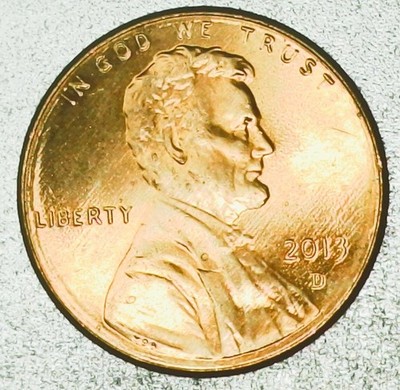 US 2013 D Lincoln Shield Cent Copper Penny Ungraded Circulated Denver Mint