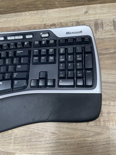 Guaranteed Work Microsoft Natural Ergonomic Keyboard 7000 Wireless - NO DONGLE - Picture 2 of 10