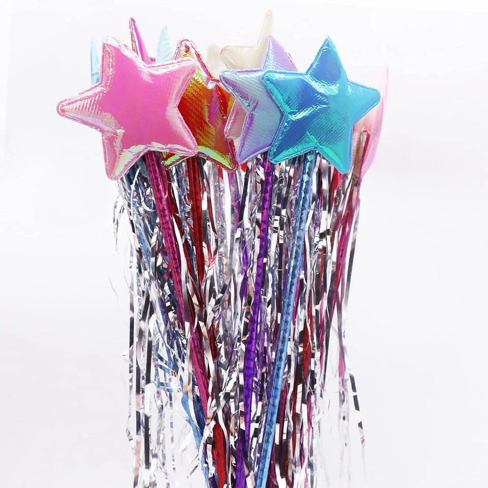 20 peças varinha de fadas estrela princesa decoração de Halloween fingir brincar aniversário P - Imagem 4 de 4