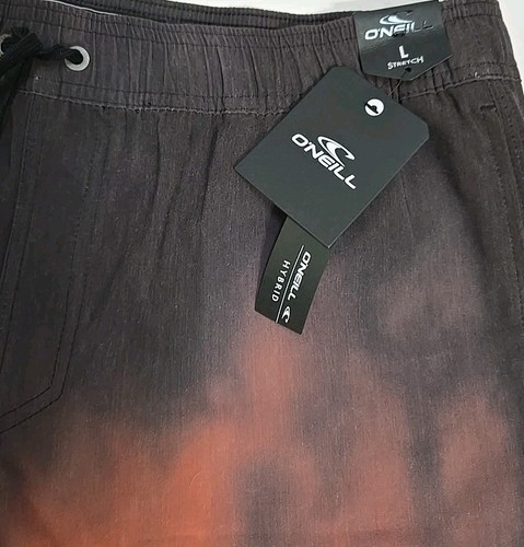 Neu O'Neil Hybrid HyperDry Standard Passform Stretch schwarz Herrenshorts Größe Large - Bild 2 von 4