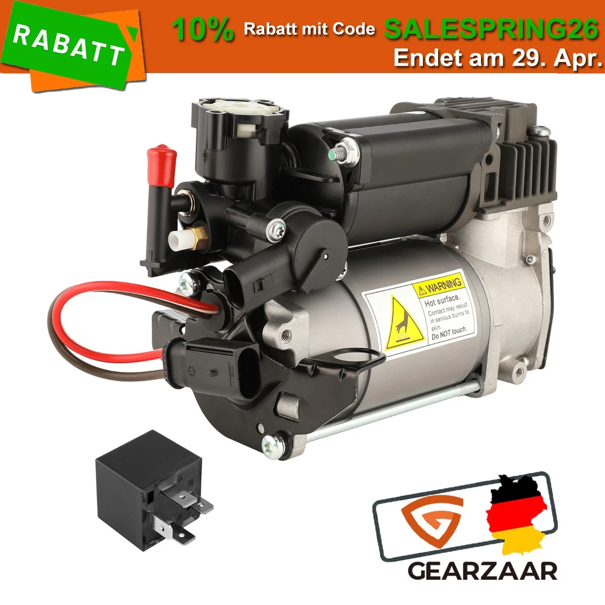 ATEC Germany 2x Ammortizzatore A Gas A Doppia Camera D'aria Con