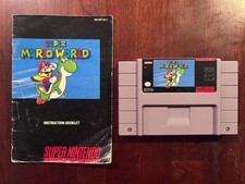 Super Mario World Manual Super Nintendo, SNES, 1991 Tested/Working