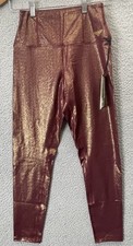 🔥 Eleven by Venus Williams Wonder Woman Corset Leggings Wine Gold Tennis Sz S