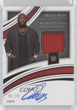 2022 Panini Immaculate WWE Memorabilia Auto 80/99 Omos #MA-OMS Auto 09q5