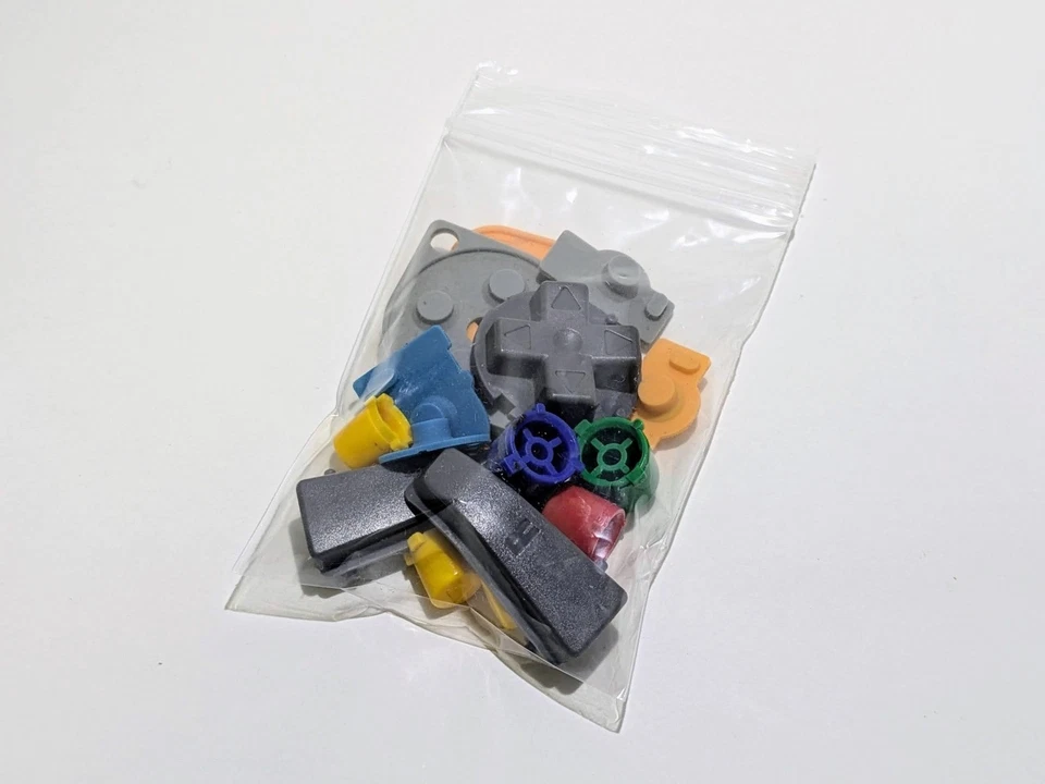 Nintendo 64 N64 Controller Parts Button & Rubber Pads Full Set OEM Repair 10 set - Image 2 of 3