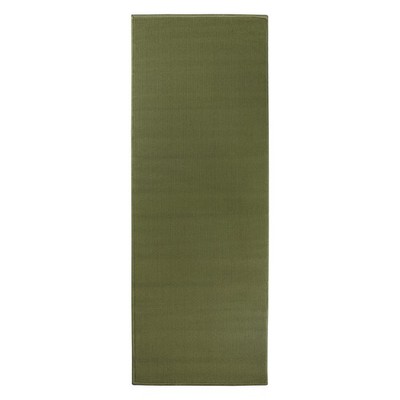 Ritz Washable Stain Resistant Kitchen Rug 20x60 Olive Green, Latex Backing