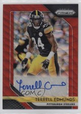 2018 Panini Prizm Rookie Red Wave 138/199 Terrell Edmunds #RA-TER Auto 4ta