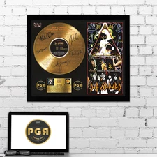 Gold Plated LP Vinyl - Def Leppard - Memorabilia Music Gift | PGR