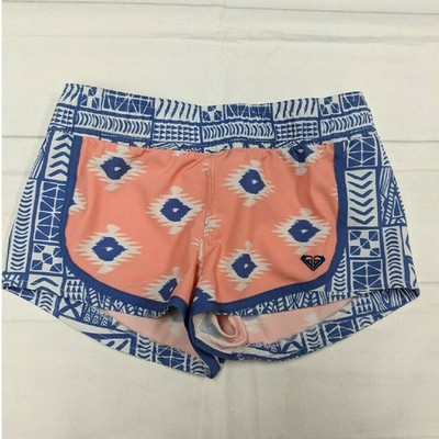 Roxy Girls Blue & Peach Shorts - 12