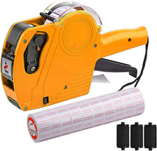 MX-5500 8 Digits Price Tag Gun with 5000 Sticker Labels and 3 Ink Refill