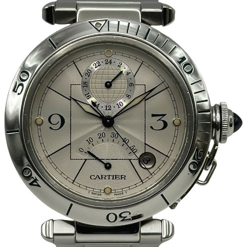 CARTIER Pasha 38mm GMT Power Reserve W31037HG TO285617