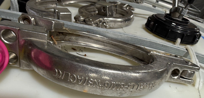 #ad LJ Star ASME 6quot; High Pressure Clamps USED ONCE $175.00