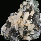 Quartz on Fluorite Miniature, Okorusu Mine, Namibia