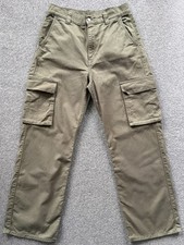 Dr Denim Echo Utility Cargo Pant Khaki Green Trousers 30W 