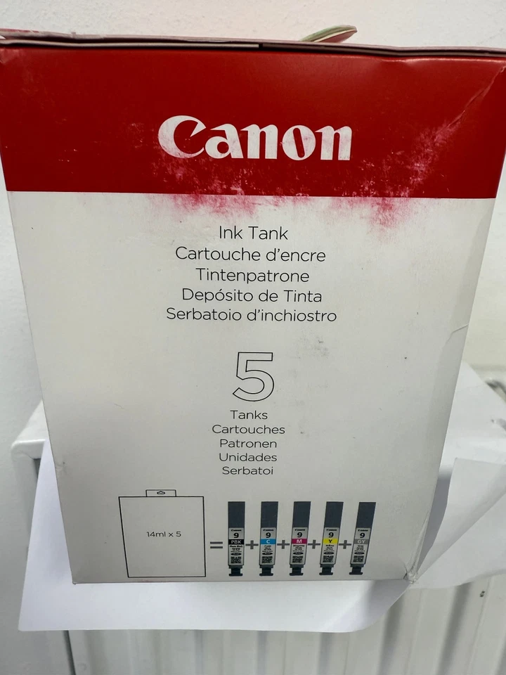 Canon PGI-9 Multi-Pack 5 BK C M Y/Grey Inkjet Cartridges for MX7600 & Pro 9500 - Image 4 of 4