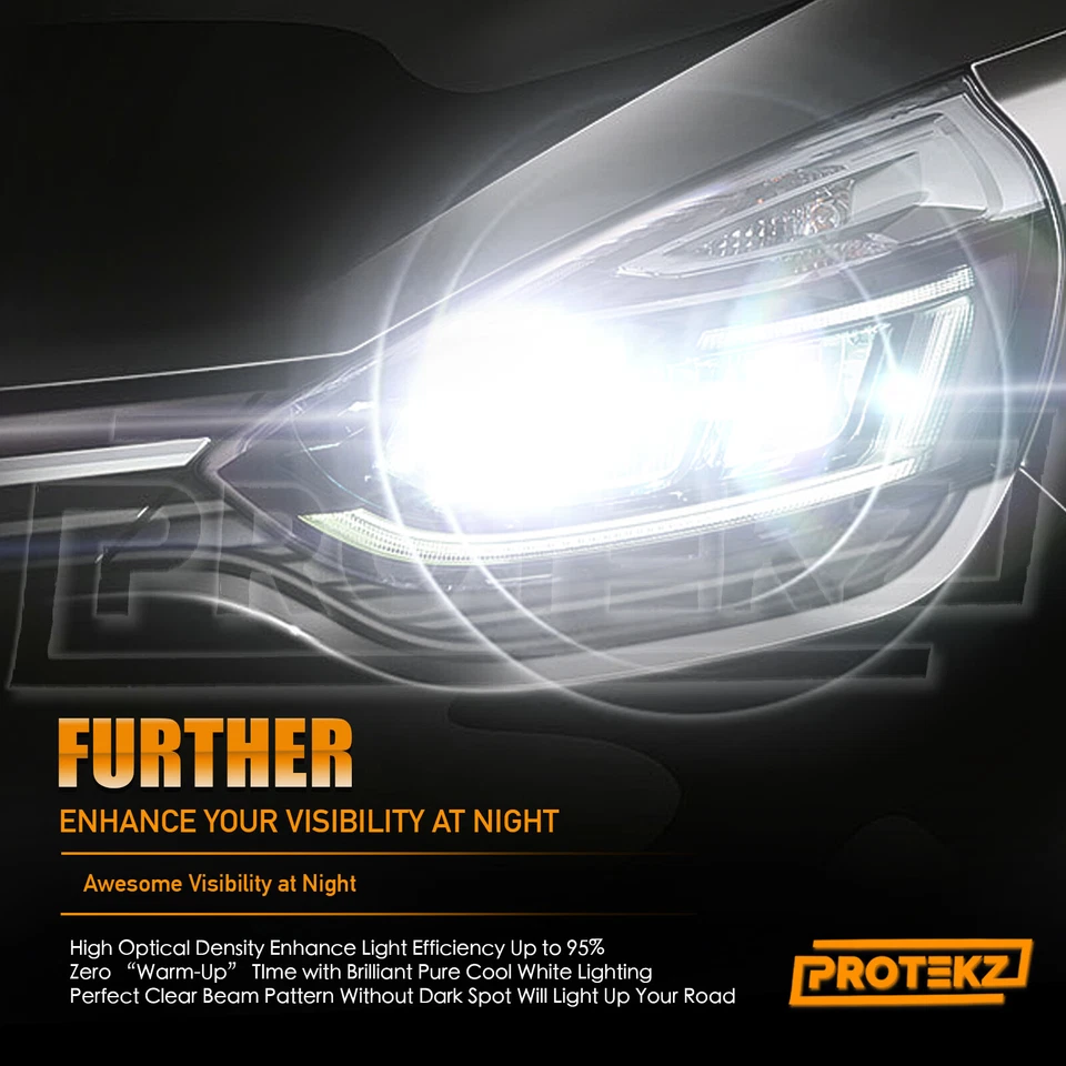 H7 LED Headlight Kit CREE Bulbs 60W 7200LM 6K for Mazda 3 2004-2009 Low Beam - Image 4 of 4