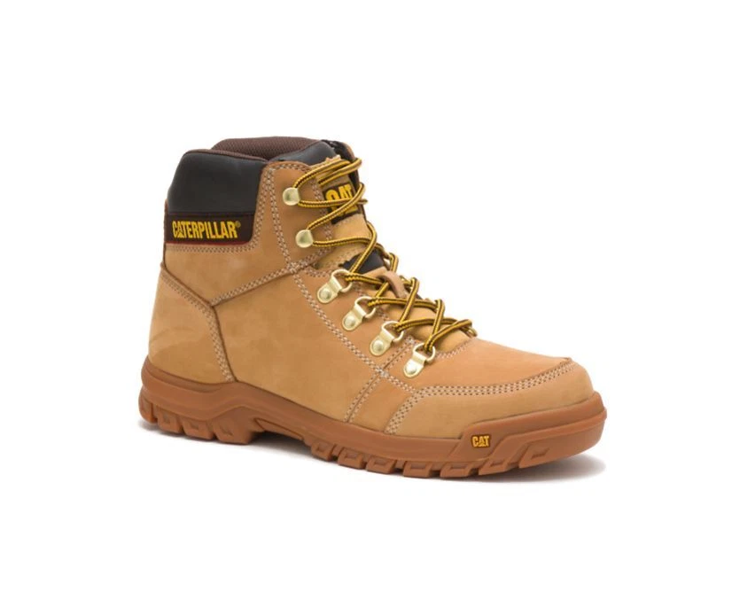 Caterpillar Men s Outline SOFT Toe HONEY RESET Comfort Work Boots