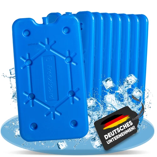 8 x Nemt 400 ml Flacher Kühlakku Kühlelemente für Kühltasche oder Kühlbox 