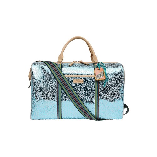 American Leather Co. Kansas Crossbody Bag - 100% Genuine Leather Purse For Women, Marina Blue, Multi-Pocket Sling Bag - View #2