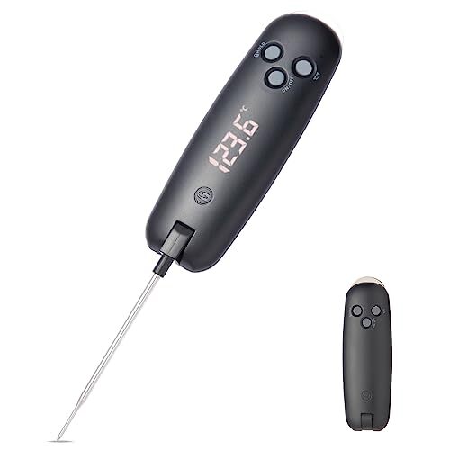 Meat Thermometer Large Display Digital Instant Read Food Thermometer, Led