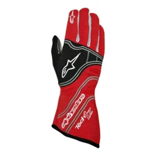 ALPINESTARS GLOVES Tech 1-Z Nomex  FIA  SFI  Red Black Auto Racing Small S NEW
