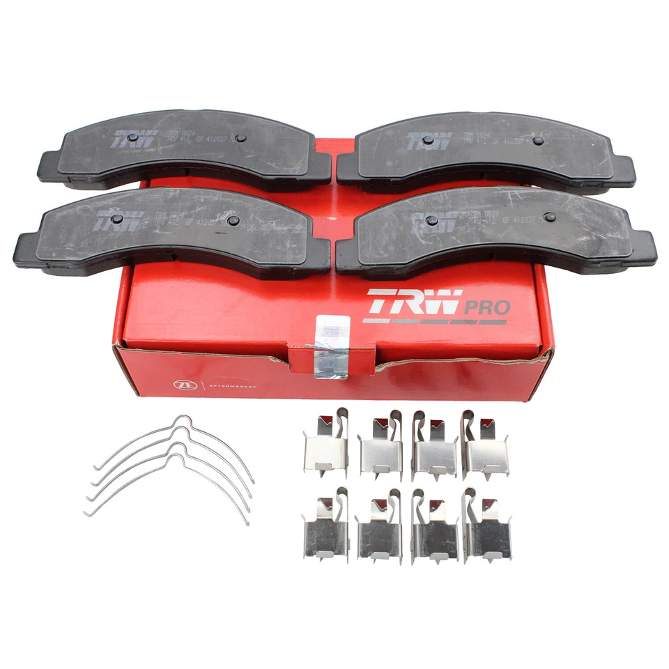Juego de pastillas de freno delanteras metálicas TRW Pro para Ford Excursion F-250 F-350 Super Duty Foto 4 de 4
