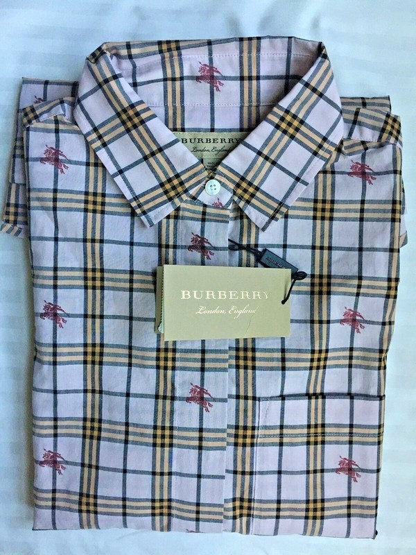 BURBERRY Long Cotton BLOUSE / SHIRT Size: 10 US (UK 12) (IT 44) NEW