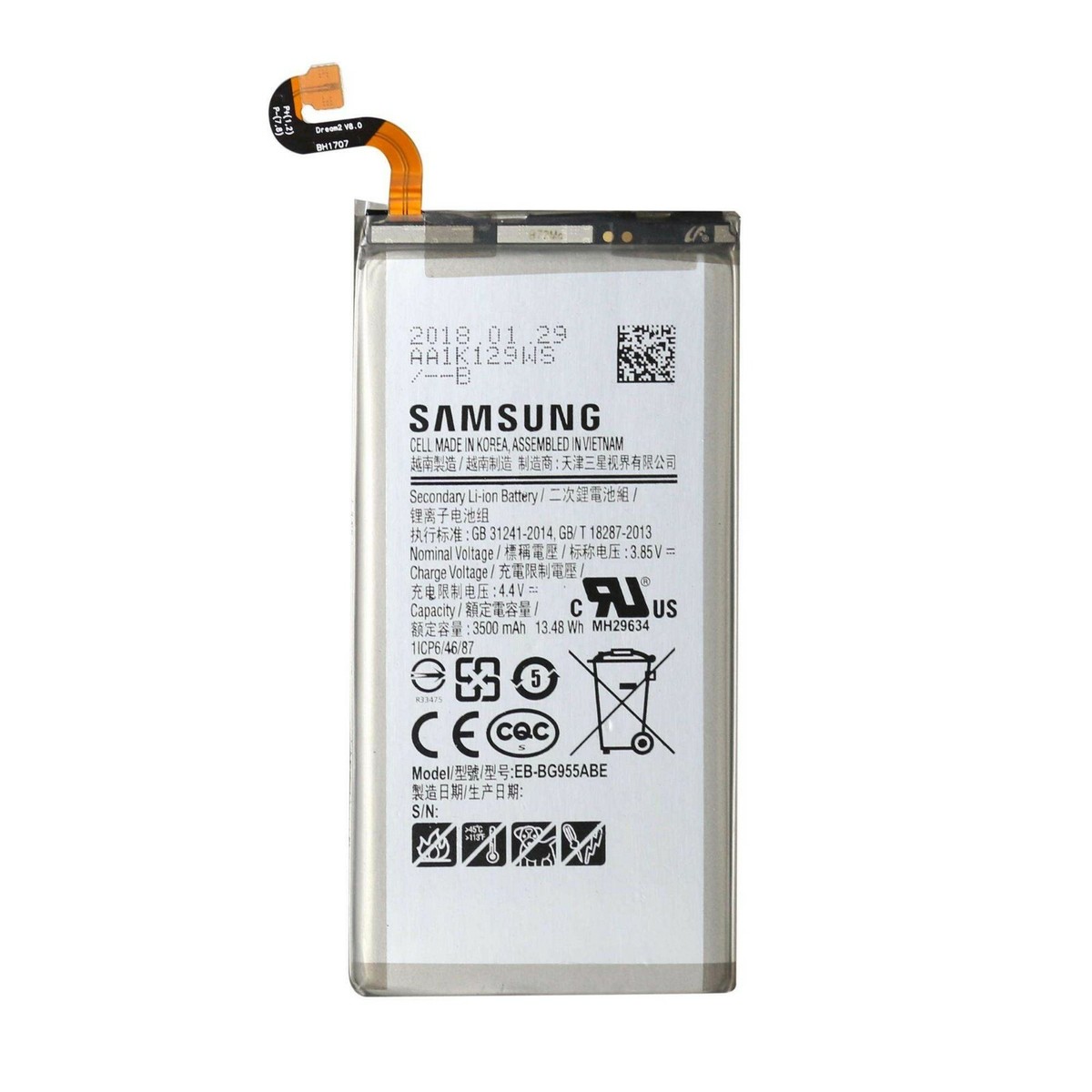 Galaxy S8+ Samsung Galaxy S8 Battery Mah GENUINE SAMSUNG EB