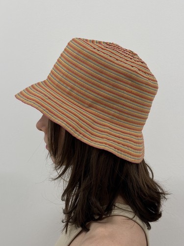 Le Bon Marche Paris Summer Raffia Bucket Hat Womens Multicolor - Afbeelding 5 van 9