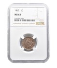 NGC 1862 Year Indian Head Small Cents (1859-1909)