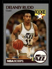 1990-91 NBA Hoops #293 Delaney Rudd (NM)(BSK)