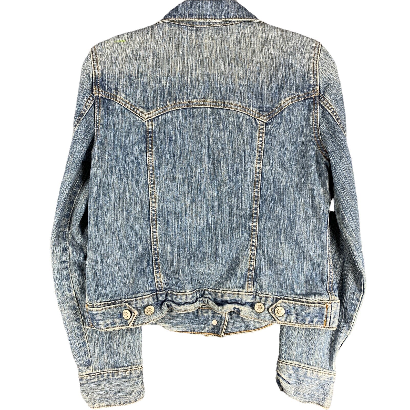 GAP 1969 Women’s Small Medium Light Wash Distressed Denim Jean Jacket