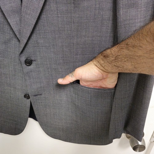 BAUMLER AVANTGARDE MENS 44L SPORT COAT BLAZER JACKET 100% Virgin Wool - Picture 5 of 16