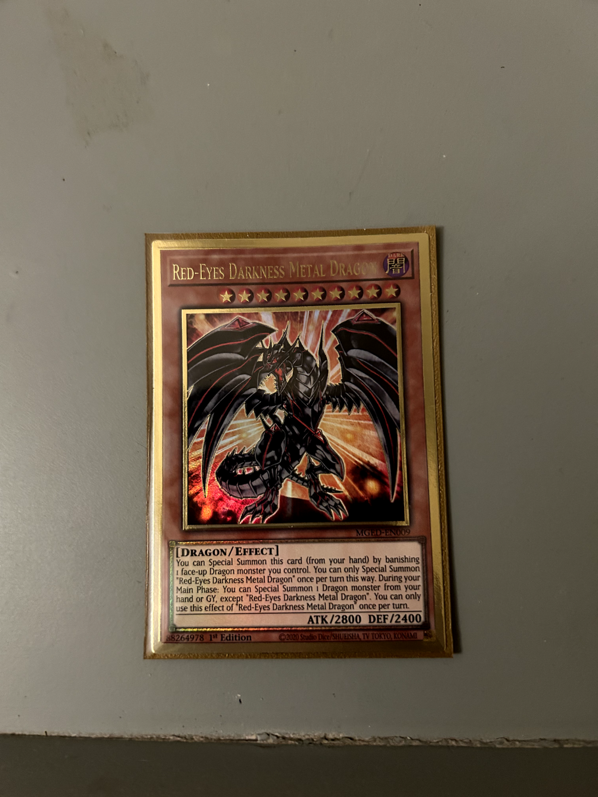 Red Eyes Darkness Metal Dragon GOLD 1 edizione MGED eBay