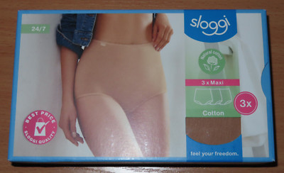 Sloggi Maxislips im 3er Pack aus der Serie 24/7 Cotton, Gr. 44