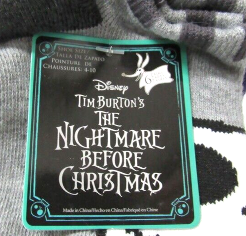 DISNEY THE NIGHTMARE BEFORE CHRISTMAS Ladies Socks Ankle 6 Pairs Size 4-10 New - Picture 3 of 5