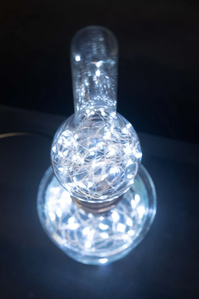 Lámpara de aceite con cable de cobre LED luz nocturna soviética retro vintage con interruptor de atenuación Foto 4 de 4